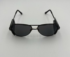Crews Engineer Z87 Safety Glasses Black Frame MCR 58mm Grey Aviator Style NEW