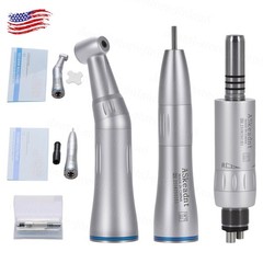 Dental Slow Low Speed Straight Handpiece Air Motor 4Holes E-type NSK STYLE WY4