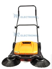 SM650 27.5″ Manual Push Powered Floor Sweeper, Triple Brushes,Indoor and Outdoor