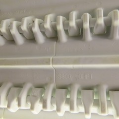 Intralox S800-OHFT Flat Top Cleated Plastic Conveyor Belt 35′ L x 17-3/4″ W