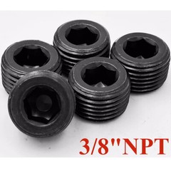 20x Male Thread Socket Car Pipe Plugs 3/8 NPT Pipe Allen Head Socket Plugs NEW