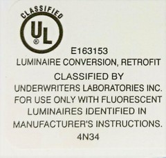 Retrofit Kit for 8′ 2 Bulb T12 Light Strip To 8 ft T8 4 Lamp Fluorescent Fixture