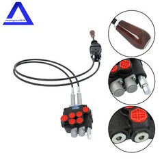2 Spool Remote Control Valve Kit 80lpm/ 21gpm + Joystick + Cable 25MPa