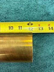 2-1/2″ C360 BRASS ROUND ROD 12” long Solid H02 Lathe Bar Stock 2.50″ Diameter