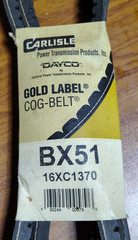 CARLISLE BX51 Classical COG-BELT Cogged V-Belt, 54″ L x .66″W