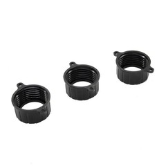 3-Pack Gas Can Spout Replacement Kit with Nozzles, Screw Collar & Vent Caps