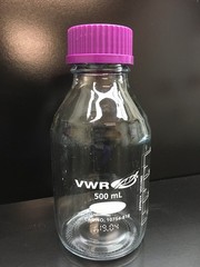 VWR Cat No 10754-818 Media Storage Bottles 500mL Lot 5 PCS