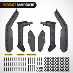 Nilight Front & Rear Extended Fender Flares Compatible with Can-Am Maverick X…