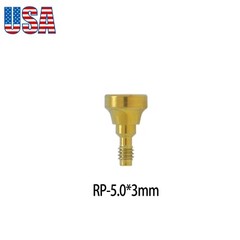 Dental Healing Abutment Cap Cover Screw Fit Nobel Active RP NP Height 3/5/7mm