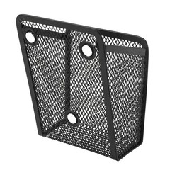 Sanpaint Magnetic Pencil Holder,Mesh Stainless Steel 1 Basket, 1 Pack Black