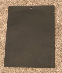 Black Kraft Compostable Heat Seal Bags 5 3/8″ x 7 3/16″ 100 pack KHS57BK