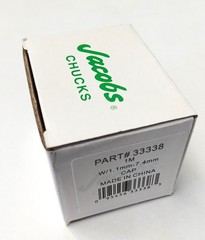 JACOBS 33338 1M 1 Taper Stainless Drill Chuck 1.1mm to 7.4mm Capacity