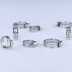 120pcs Hose Clamps Adjustable Worm Gear Stainless Steel Clamp Assortment Kit