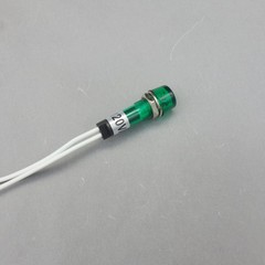 10Pcs 120V AC 10mm Green Mini LED Pilot Lights CYLINDRICAL Cap with wire