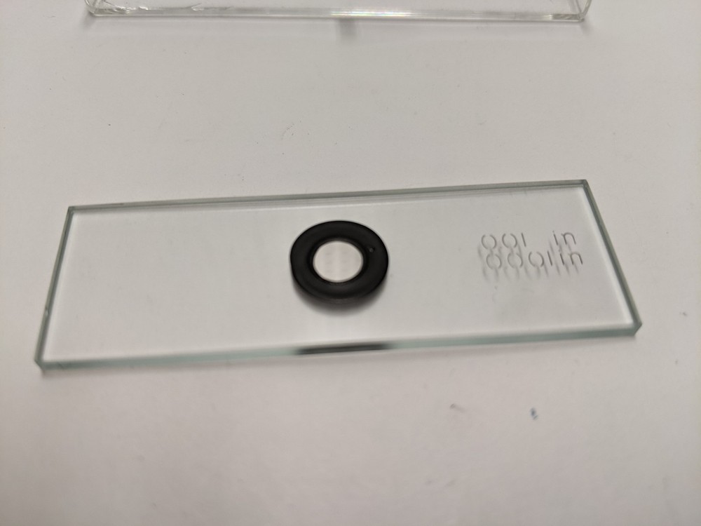 Stage Micrometer Slide 0.01″ & 0.001″ Line Scales 1×3 in Glass