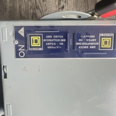 Square D QMB Heavy Duty Load Break Switch 100A 600V 3-Pole Metal Gray