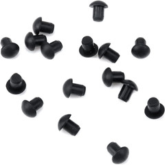 100PCS Black Soft Plastic Screw Hole Cover Plugs, 5Mm Waterproof Plug for Holes