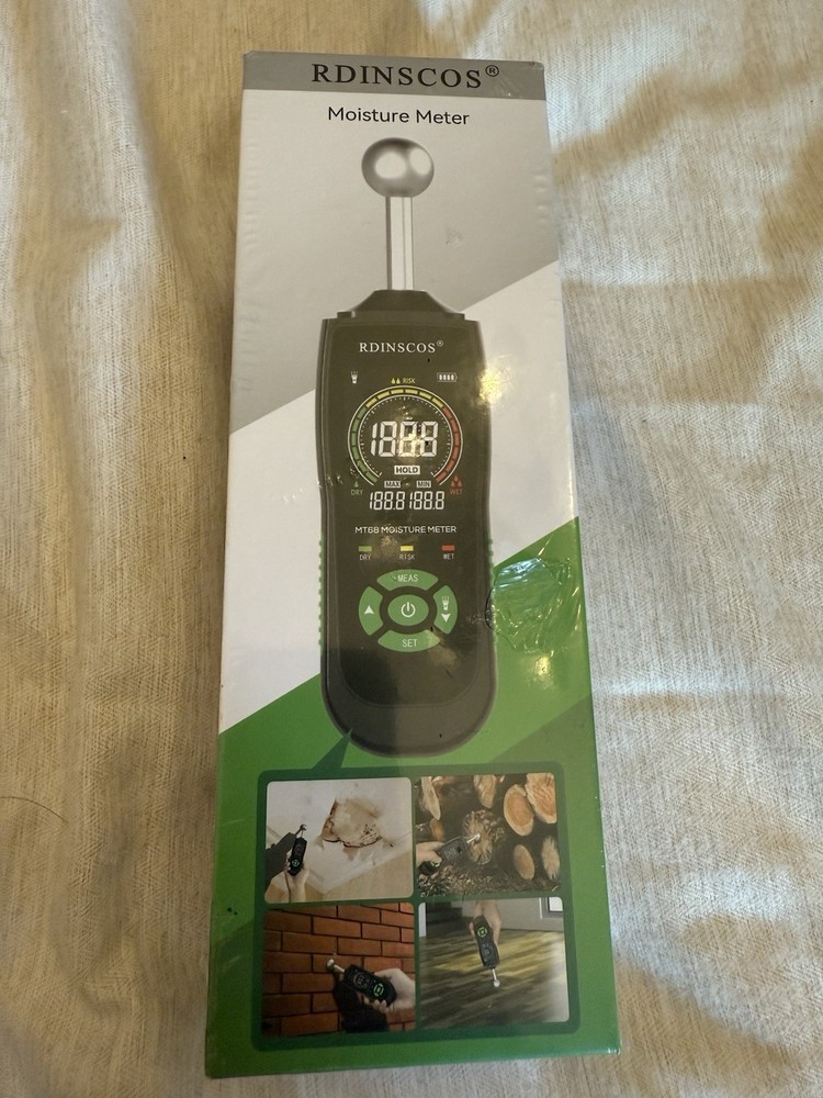 RDINSCOS Moisture Meter Ball Type Drywall Wood Moisture Meters Walls Inductive