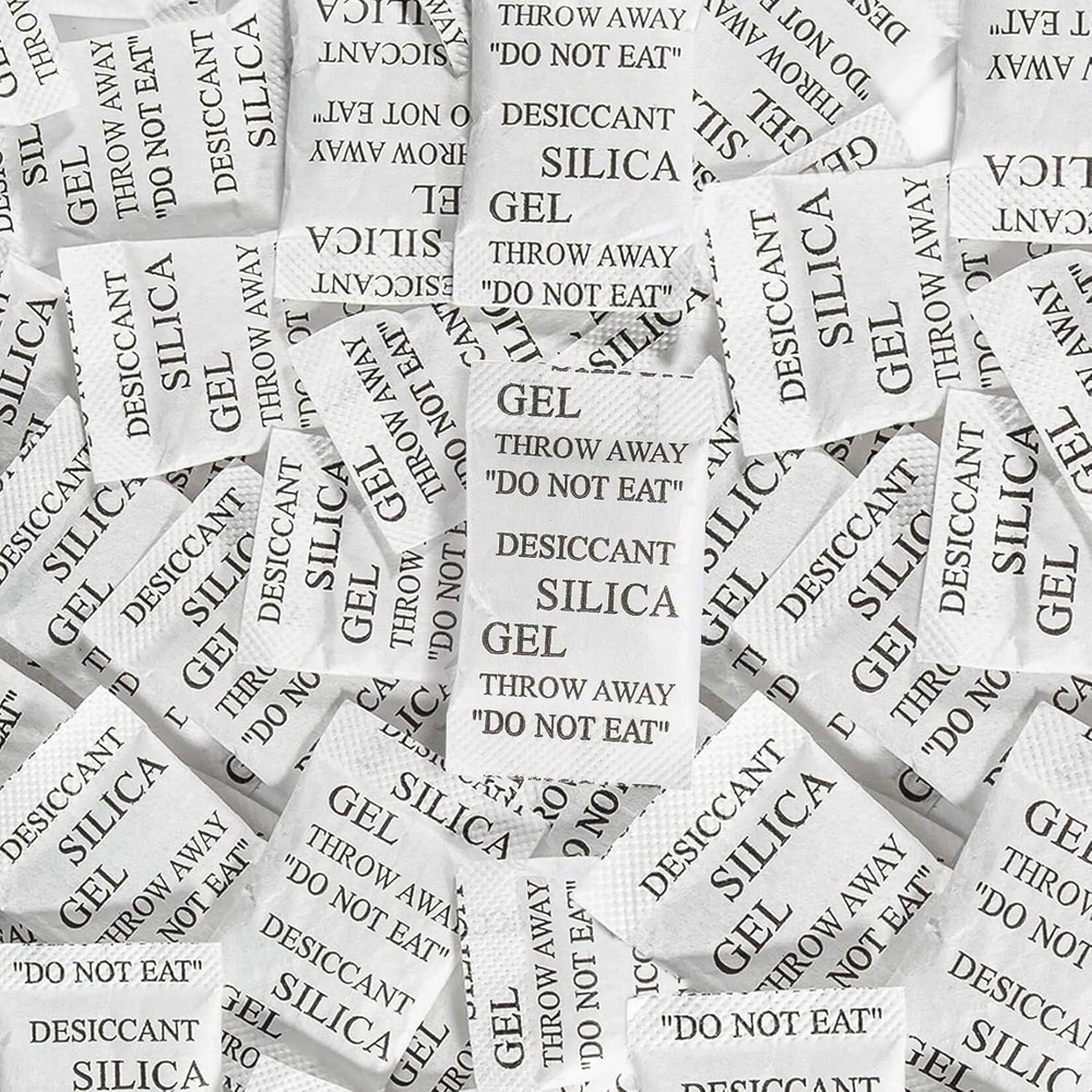 100PCS 2Gram Silica Packets – Decassant Packs Anti Humidity Packs Silicone Packe