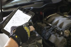 Command Grip Work Gloves; Touch Screen Gloves Conductive Palm and Fingers, Ex…