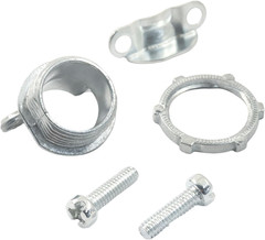 25 Pcs 1/2 Inch Clamp Type Cable Connectors, Zinc Electrical Conduit Fittings