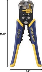 IRWIN Vise-Grip Wire Stripper, 2″ Jaw, Cuts 10-24 AWG, ProTouch Comfort Grip, Bl