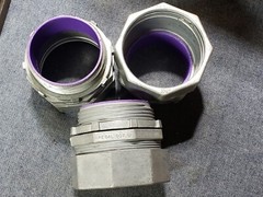 (3Pcs) Regal 607-S EMT,Rigid,IMC Compression Conduit Fitting 2-1/2″ DieCast Zinc