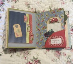Handmade Keepsake Journal 14 double sided pages, “Whimsical Animals”