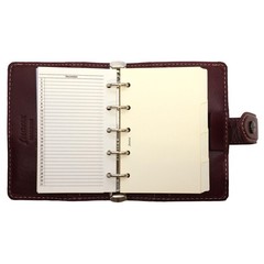 Filofax Malden 021734 Personal Organizer Mini Burgundy Leather Japan Authentic