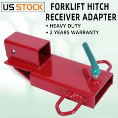 Clamp On Forklift Trailer Hitch 2″ Receiver Attachment Fork Towing Adapter