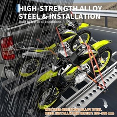 600lbs Motorcycle Hitch Carrier Rack Aluminum Steel Anti Wobble Ramp