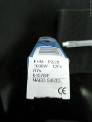 OSRAM FHM Halogen Bulb 1000W/120V 54532 [Set of 6] (MSRP) $10.20 – New, OS