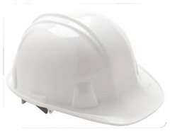 Condor hard hat, cap style, 4pt. Pin lock, white Type 1 Class C E G Lightweight