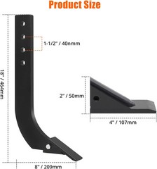 1/5/6 X 18” Box Scraper Scarifier Shank with 4 Holes Removable Teeth and Pins