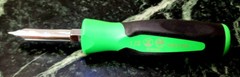 New Snap-on ™ Large Marine Aircraft Flat Slot Plug Screwdriver GREEN Hard Handle
