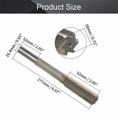 Utoolmart Chucking Reamer 18mm H7 HSS Lathe Machine Reamer Round Shank Millin…