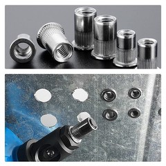 150~615X Stainless Steel Rivet Nut Kit Metric Rivnuts Nutsert Assorted M3-M8 Set