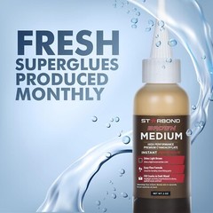 Starbond 2 oz. Brown Medium – Super Glue (Premium Cyanoacrylate CA Glue)