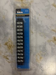 Ideal 89-312 Terminal Strip, 12-Pole, 22-14 AWG