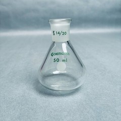Chemglass Apollo Flask 50 ml Heavy Wall 14/20 Outer Joint – Lot of 3 Flasks