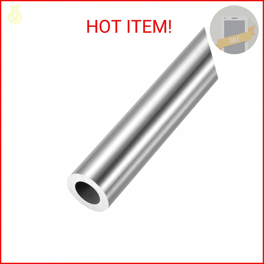 uxcell 304 Stainless Steel Tube, 8mm ID 14mm OD 250mm Length Round Seamless Stra