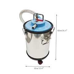30L Pneumatic Industrial Wet Dry Vacuum Cleaner Iron Chip & Oil Suction Machine