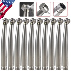 10 Estilo NSK Dental Pieza mano LED de alta velocidad Pana MAX EK LED 2Hole USA