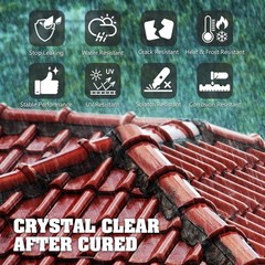 Transparent Waterproof Coating, 35 OZ Clear Waterproof Sealant – Concrete Cracks