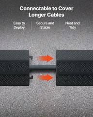 VEVOR Drop Over Cable Cover Heavy Duty Protector Ramp Floor Cord Cover 17500 lbs
