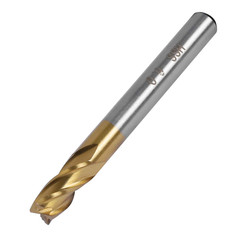 Pack of 4 4-Flute Titanium Coat Carbide End Mill Bits, 1/4 Inch/6Mm HSS CNC Stra