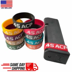 .45 ACP Extended Magazine ID Marking Bands Mag Tag Identification Silicone Band