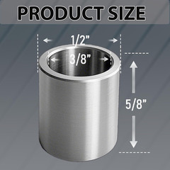 10 Pc Stainless Steel Reducer Bushing Spacer 1/2″ to 3/8″ Standoff Adapter