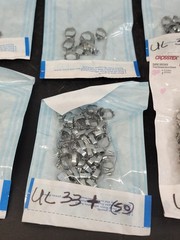 Molar Bands. Dental, Stainless, Various Sizes- 300+ Count (Z12)