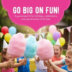 Cotton Candy Floss Sugar 3-Pack Includes 100 Cones 3-Pack 46oz with 100 Cones